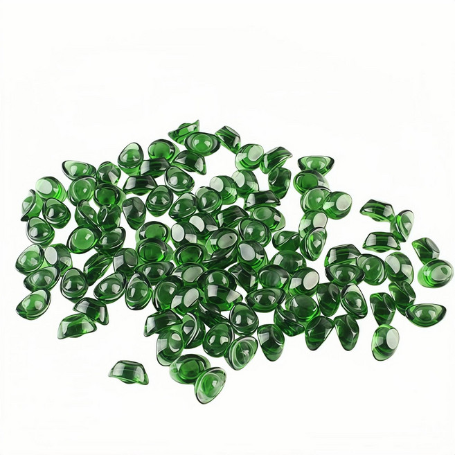 昱晶閣 1.4cm 琉璃金元寶 招財進寶擺件 五行聚財 多色選擇, 綠色