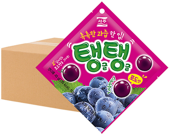 서주 탱글탱글 포도맛 츄잉젤리 1개입, 40g, 30개