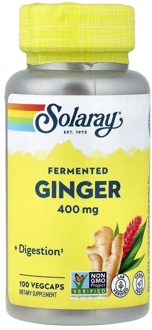 쏠라레이 발효 생강 400mg 100 베지캡슐, 1개, 100정 - 쿠팡