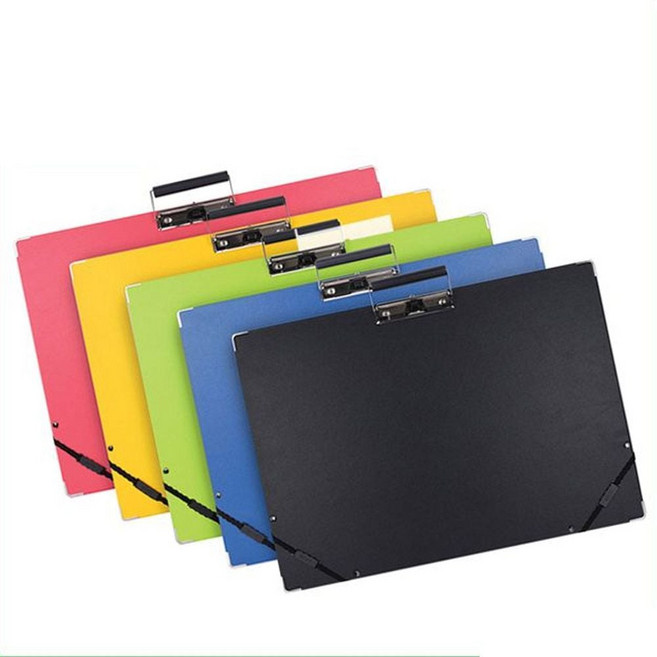 [굿야드] 화판4절 와이어클립 PP 컬러 클립보드 560x400mm 10EA, 청색, 청색, 1개