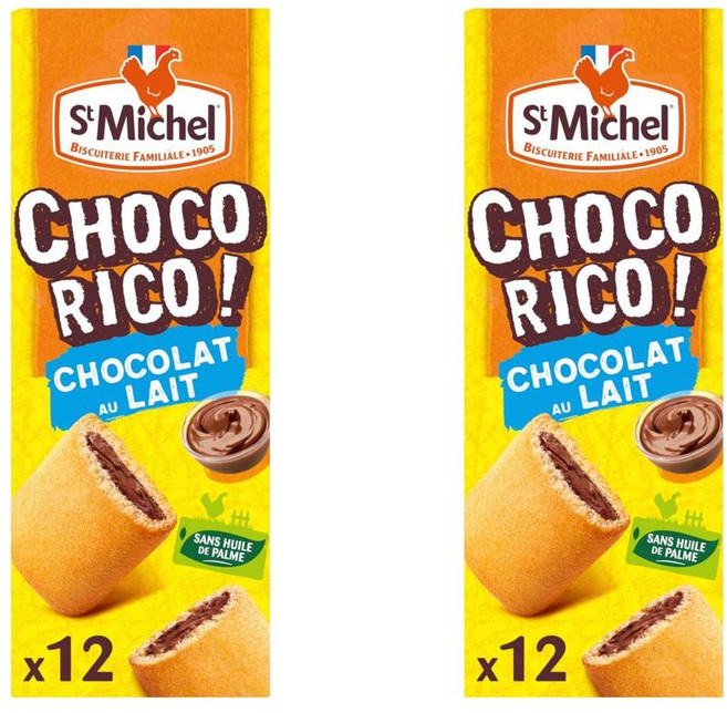 세인트 미셸 초코리코 밀크 초콜릿 비스킷 ST MICHEL Chocorico Milk Chocolate Biscuits 225g, 2개