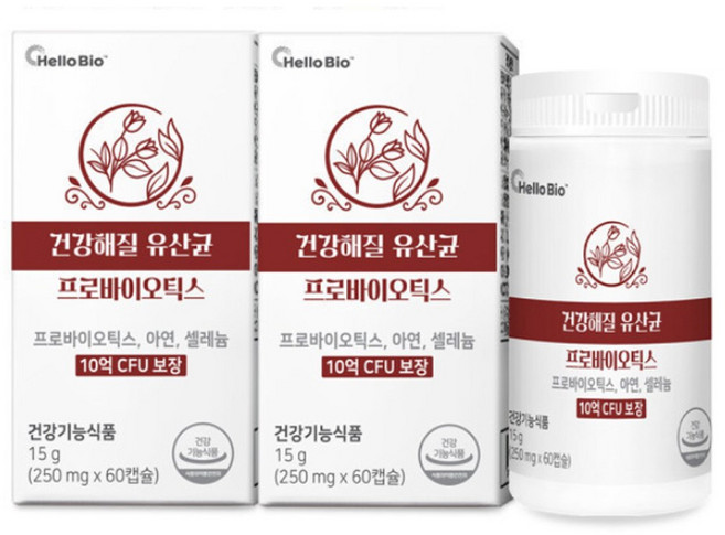 편안해질 유산균 프로바이오틱스 10억보장 여성 질유래 유산균 식약청인정, 2개, 60정