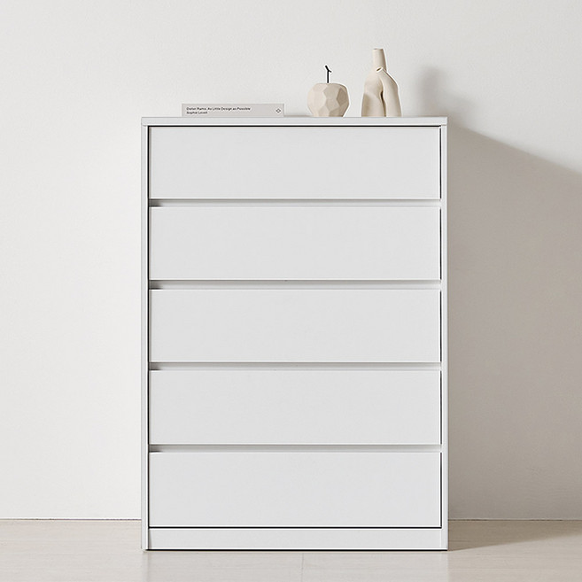 스칸디무드 플렌토 속 깊은 5단 서랍장 800, 화이트
