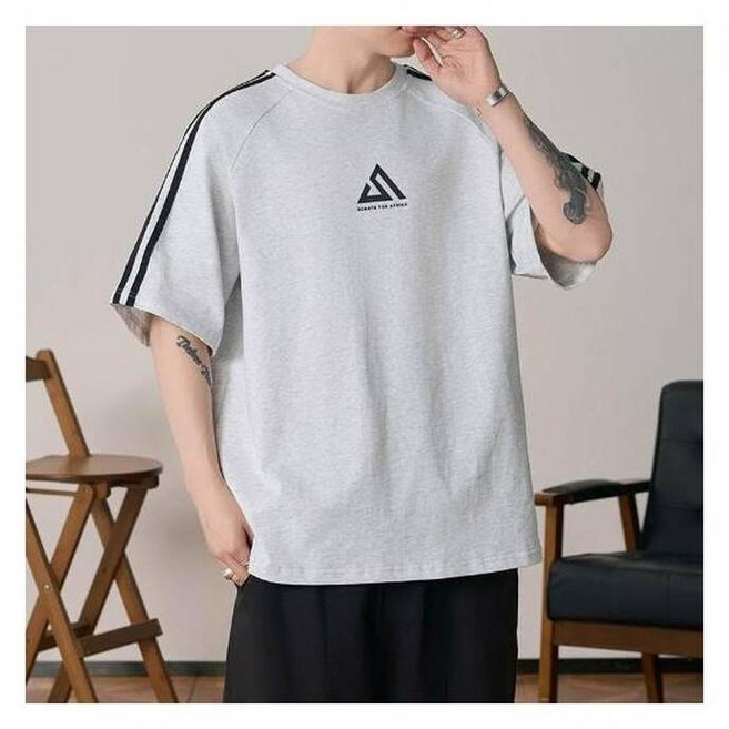 美式寬鬆T恤 印花短t t恤男 t shirt 涼感T恤 登山排汗衣 男吸濕排汗衣 健身衣 冰絲衣 冰絲速乾衣 凉感衣 五分短袖 排汗衣 運動衣 速乾衣