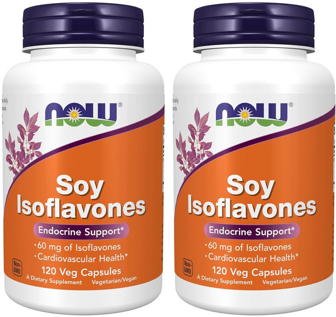 나우푸드 소이 이소플라본 베지 캡슐, 120정, 2개