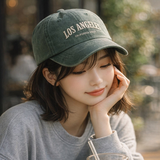모에파 로스엔젤레스 빈티지 워싱 남녀공용 볼캡 (6컬러)