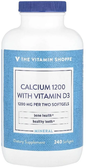 The Vitamin Shoppe 비타민D3 함유 칼슘 1200 소프트젤 240정 Shoppe (더 비타민 샵), the Vitamin Shoppe (더 비타민 샵) T - 쿠팡