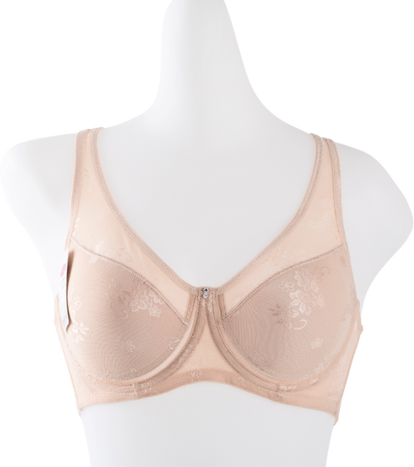 [두리] 군살정리 풀커버 플로럴 와이어 보정브라 국내생산 B컵