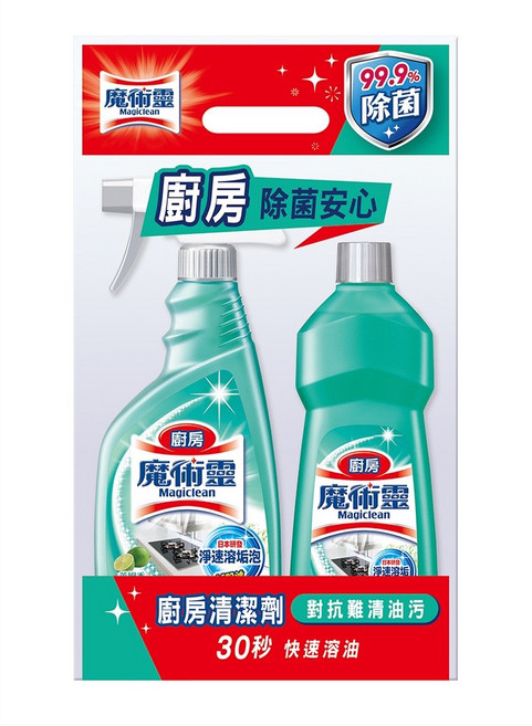 魔術靈 廚房萊姆 500ml 除霉漂潔 清潔劑, 1個, 『廚房』清潔劑--企劃組