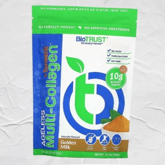 바이오트러스트 에이지리스 멀티 콜라겐 강황 골든 밀크 304g10.7온즈 바이오트러스트바이오트러스트, 1개 - 쿠팡