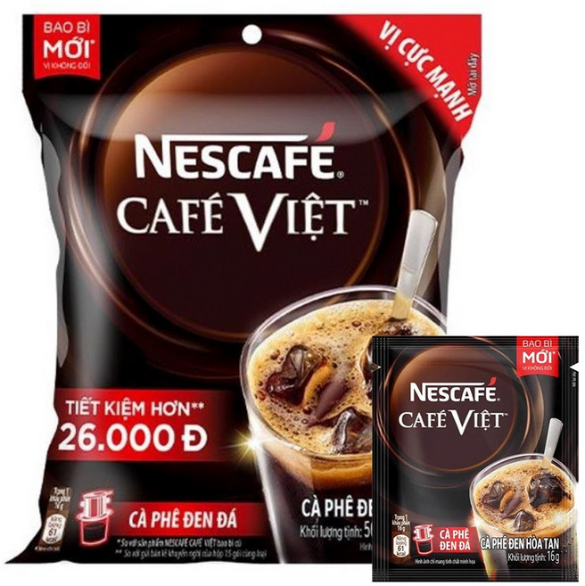 베트남 네스카페 카페비엣 블랙 커피 NESCAFE cafe viet, 16g, 35개입, 1개