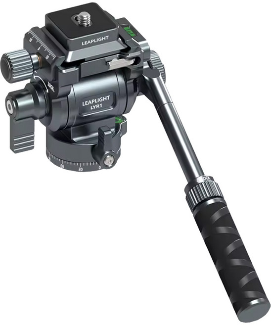 주닉스 LYR1 핸들 유압 헤드 알루미늄 합금 유압식 댐핑 비디오 헤드, 1개