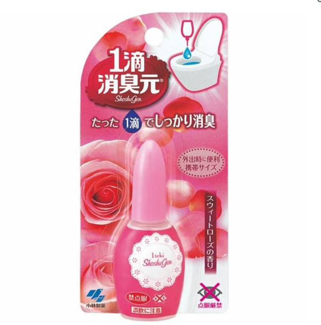 고바야시 쇼슈겐 화장실 변기 악취제거 방향제 에티켓 한방울의 기적 20ml 악취제거변기방향제, 4개