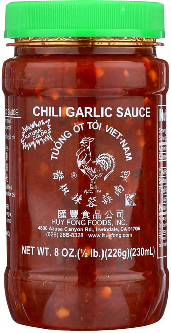 Huy Fong Chili Garlic Sauce 후이퐁 칠리 갈릭 소스 8oz, 226g, 4개