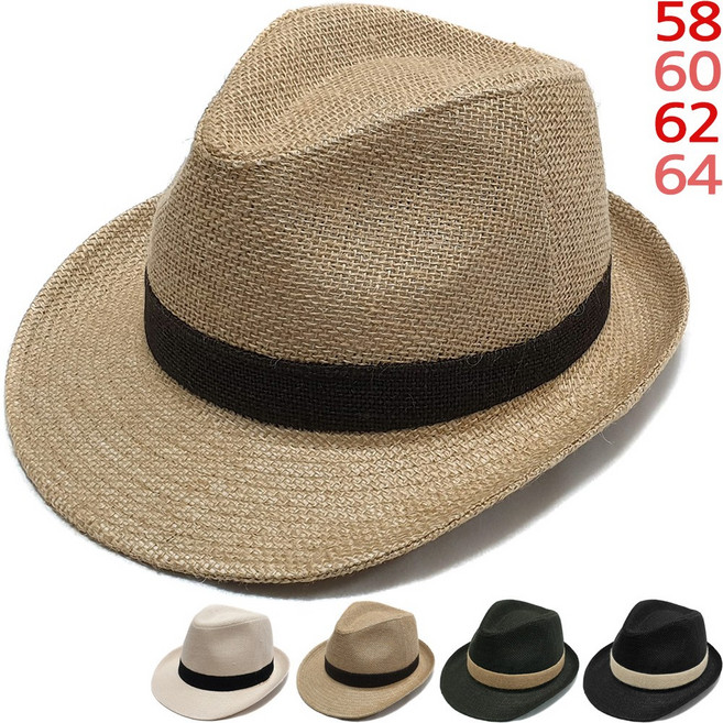 이럭셔리클럽 대두용 빅 사이즈 마 페도라 중절모 햇 여행 여름 모자-CAP180407