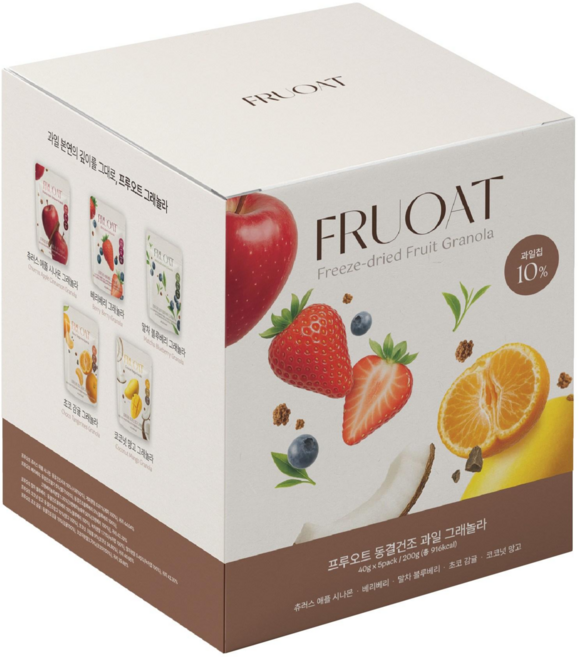 프루오트 과일 그래놀라 시리얼 선물세트, 1개, 200g