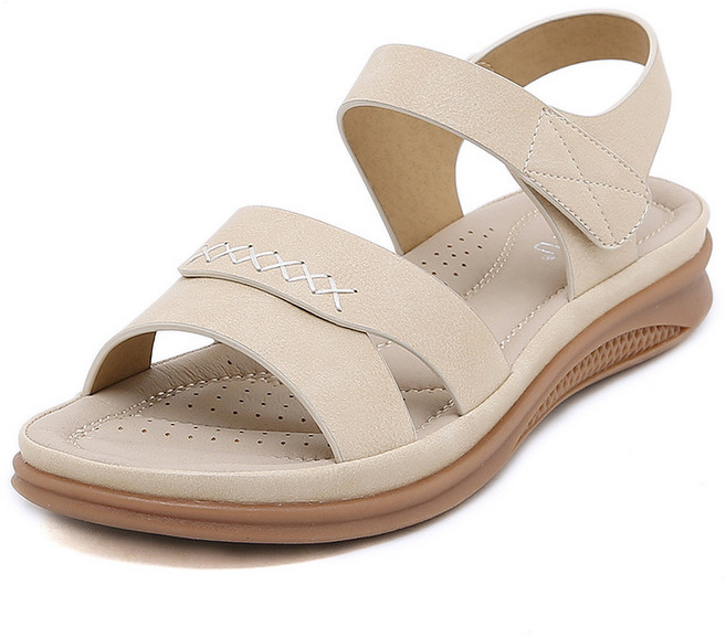 YANGTA 편안한 여름 여성 캐주얼 경량 미끄럼 방지 벨크로 샌들