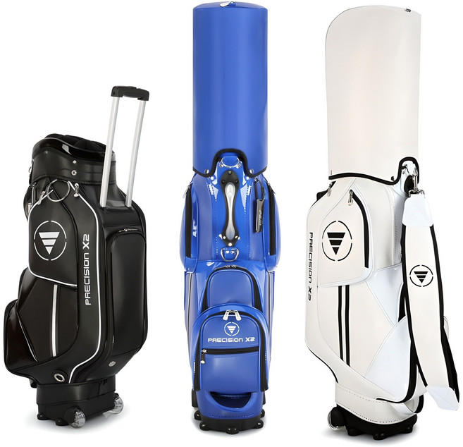 피지엠코리아 PU 골프백 바퀴형 캐디백 방수, 블루