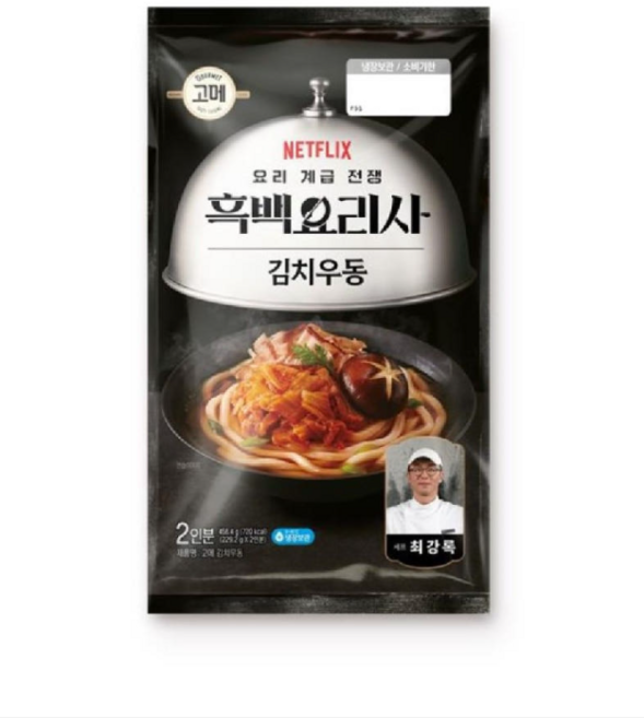 CJ 고메 흑백요리사 김치우동, 4개, 458.4g