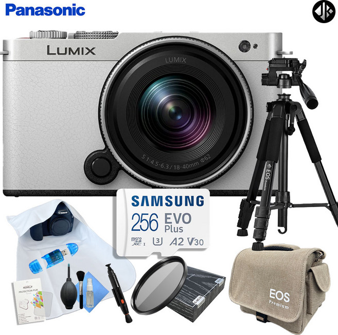 [포토리뷰이벤트] 파나소닉 루믹스 DC-S9 + 18-40 KIT 화이트 실버 (신규색상) + 악세사리 9종 패키지 ( 256GB + MCUV 62mm필터 + 삼각대 + 가방)