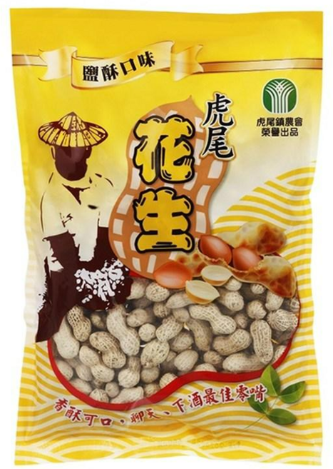 虎尾鎮農會 虎尾花生(鹽酥) 台灣在地嚴選 香酥脆口, 500g, 1包