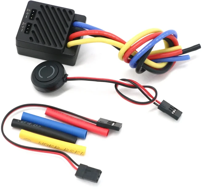 ISDT ESC70 WP 1080 70A 방수 2~3S 조절식 전화 제어 540/550 브러시드 모터 (1/8 1/10 자동차용), 02 EC70A No Plug