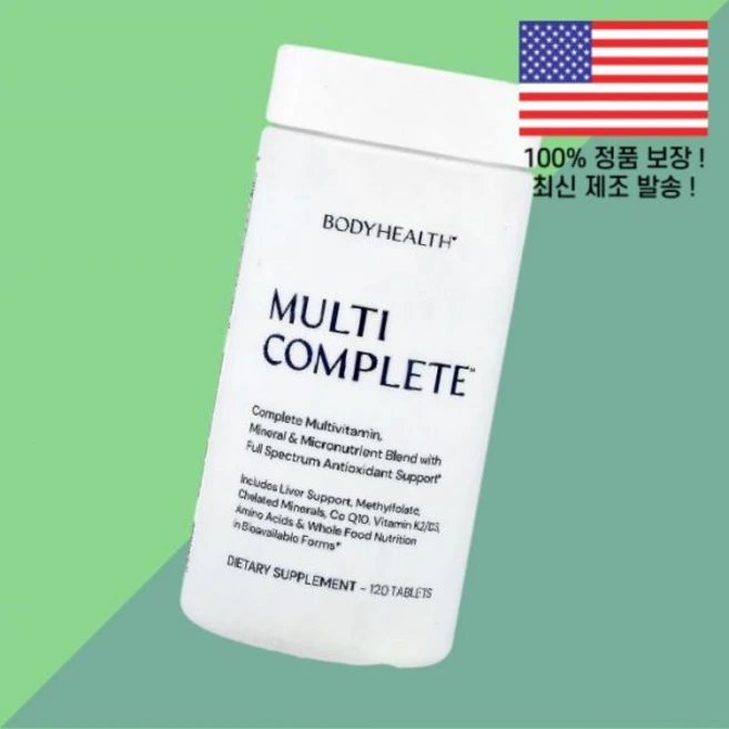 바디헬스 멀티 컴플리트 120정 BodyHealth Multi Complete 120 Tablets - 쿠팡