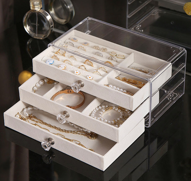 마이드 3단 서랍 악세사리 쥬얼리 보석 보관 정리함