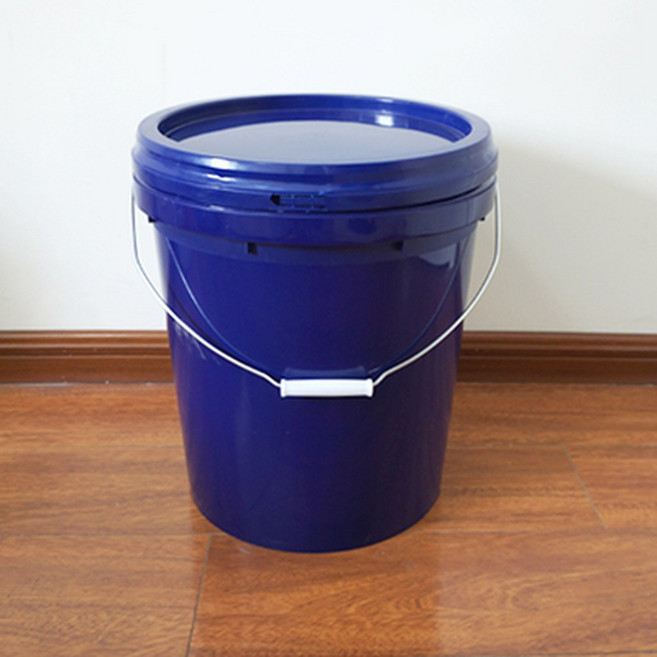 플라스틱 페인트통 도색통 빈페인트통 드럼통 평뚜껑 인테리어 부자재 깡통 3L 산업용, 25리터 블루, 1개
