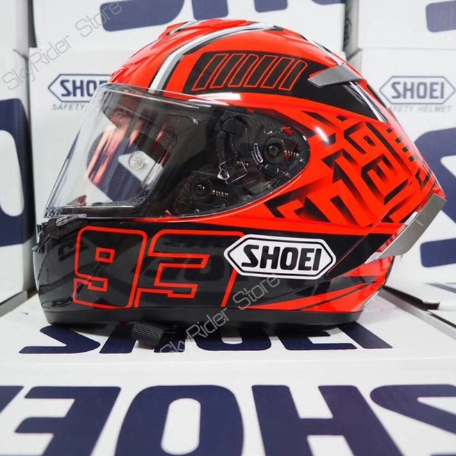 오토바이헬멧 스쿠터 바이크 풀페이스, XL, 투명 바이저로