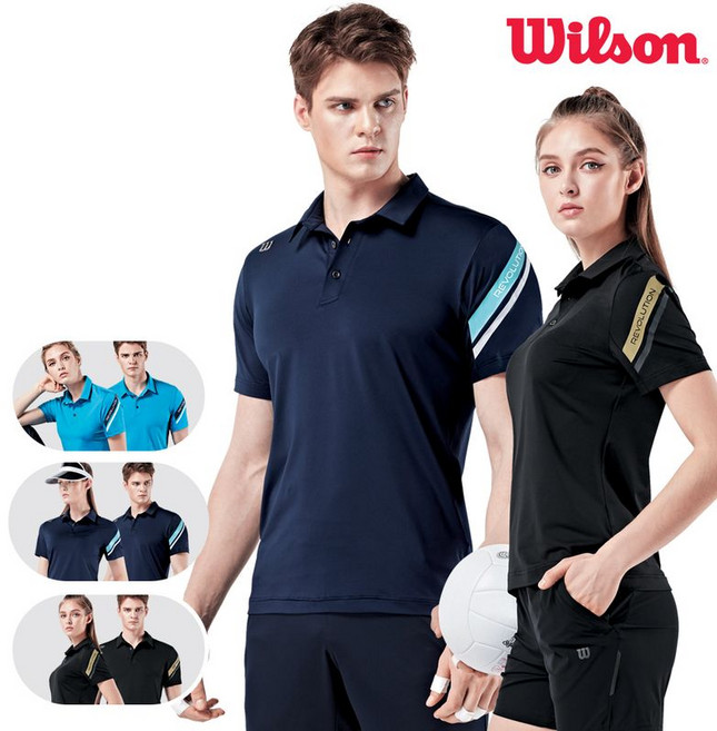 윌슨 5201-5206 배드민턴복 카라티셔츠 반팔티셔츠