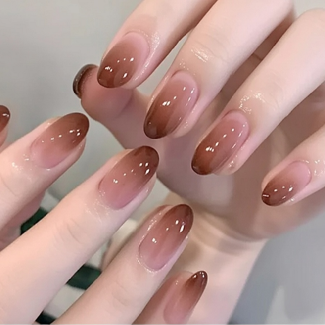 코코제이 젤네일 스트립 과즙컬러 시리즈, 2개, 브라운 쇼콜라