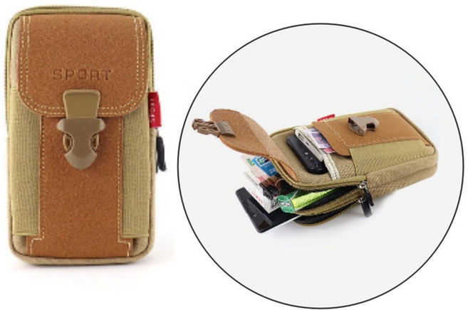 합리적가치 허리벨트 파우치 핸드폰 수납 힙색 벨트형 스포츠 아웃도어, 1개, 상세페이지 참조