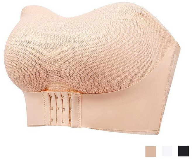 에쥬아 노와이어 속옷 빅 사이즈 튜브탑 오픈숄더브라 레이스 브라