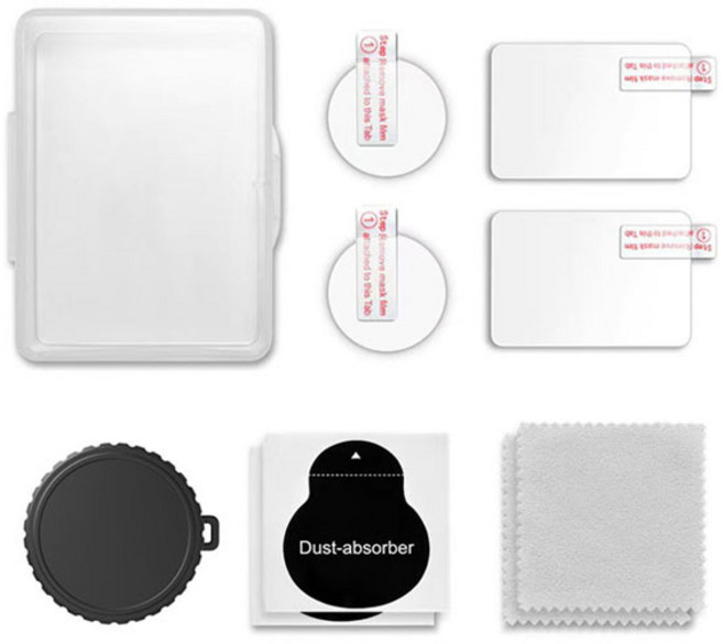 make speed DJI 오즈모나노 강화유리필름 2세트+렌즈커버, 1개, 강화유리필름2세트