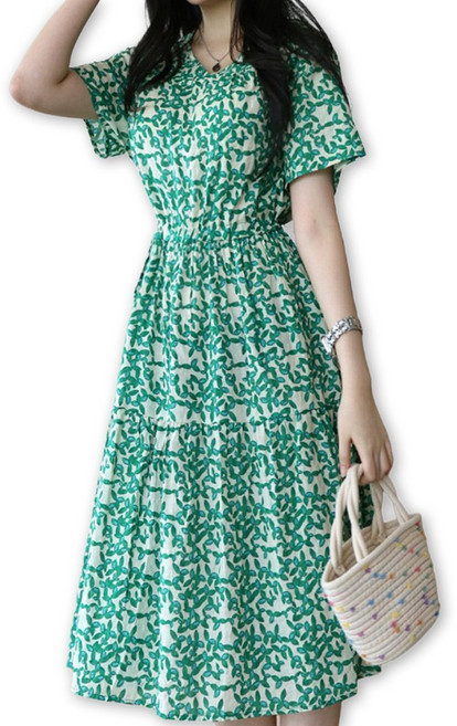 메리앤유 빅사이즈까지 입는 양포켓 아사면 여름원피스