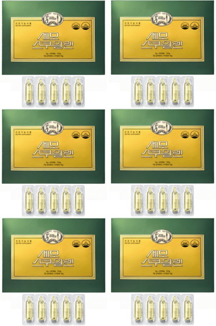 세모스쿠알렌 2g x 60캡슐 + 쇼핑백, 6개, 120ml