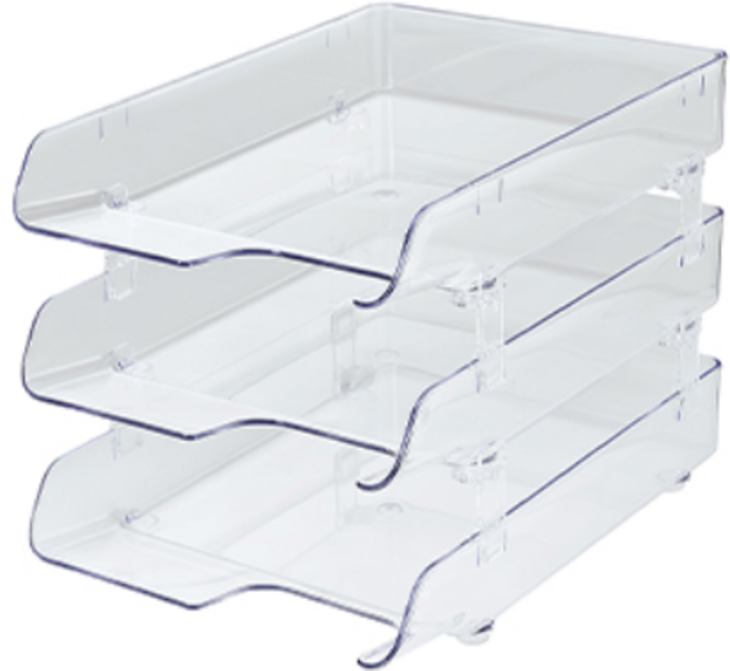 카파맥스 크리스탈3단 서류받침 투명 1개