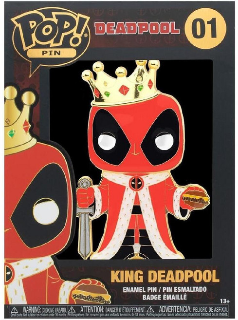 펀코 팝 핀 Funko Pop Pin 마블 데드풀 킹 데드풀 배지 굿즈, 1개
