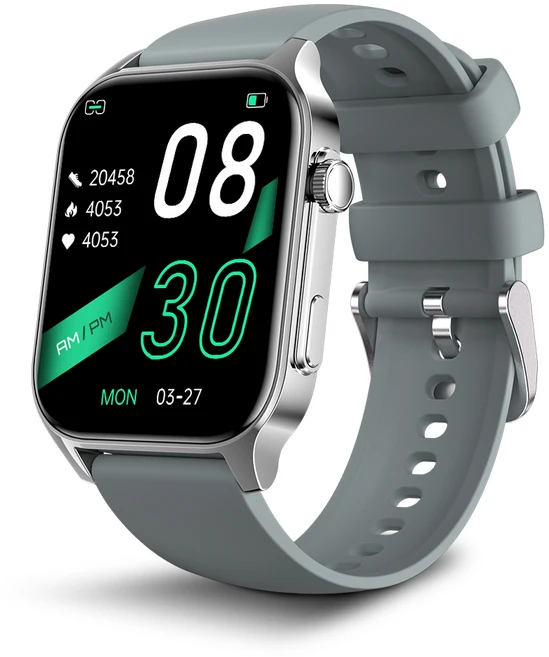 와피크 통화가능 블루투스 스마트워치 X5S 1.91인치 대화면 한글판, 실버, 4.8cm, GPS + 블루투스 - 쿠팡