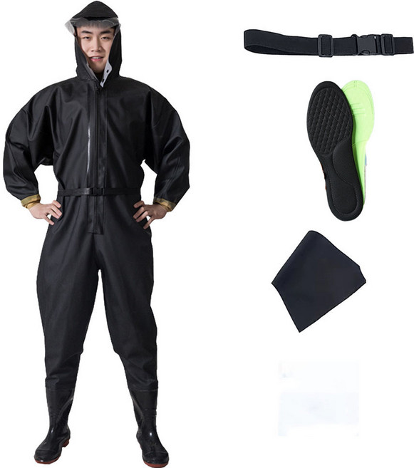 전신장화 해루질 장비 갯벌 낚시장화 산업용 갯벌체험옷 가슴장화 방수작업복, 275