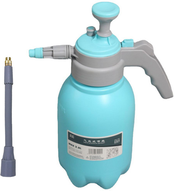 마마픽스 대용량 압축분무기+17cm 노즐, 블루 2L, 1세트