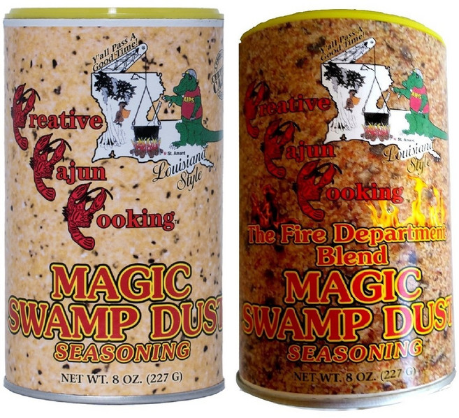 Magic Swamp Dust Cajun Seasoning Bundle 2 Pack - 1 Magic Swamp Dust 케이준 시즈닝 번들 2 팩 - 오리지널 Magic Swam, 2개, 226g
