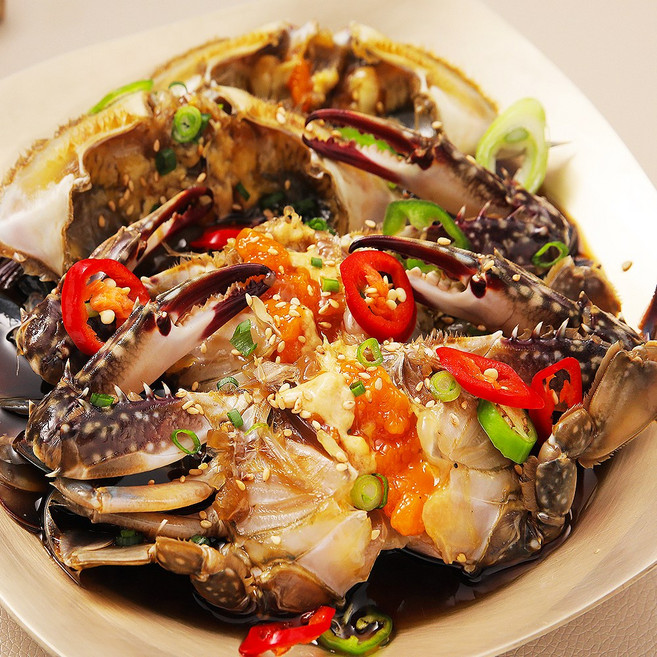 씨푸드코리아 국내산 연평도 암꽃게 간장게장, 3kg, 1개