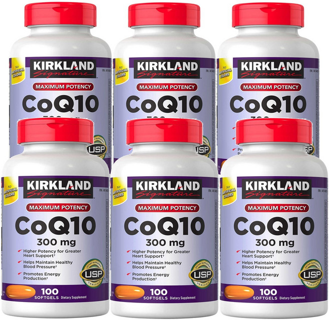 커클랜드 코큐텐 코엔자임Q10 300mg 100정, 6개