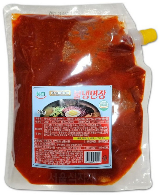 우복당 북촌골 불냉면 비빔장 2kg, 1개