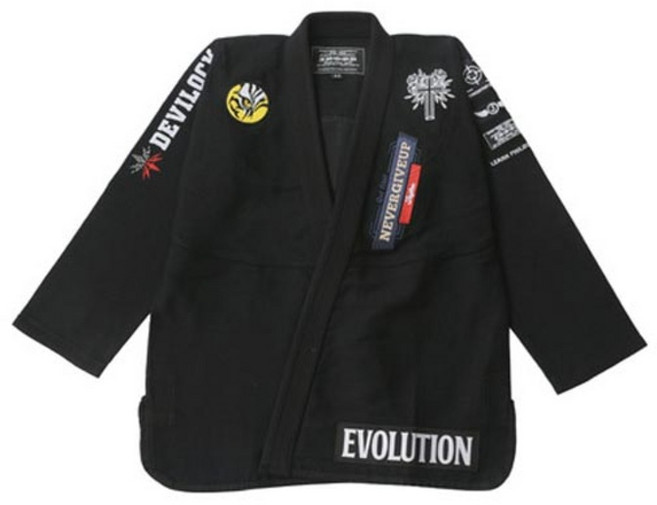 Jhood X Devilock 플래시 주짓수 도복 - 블랙