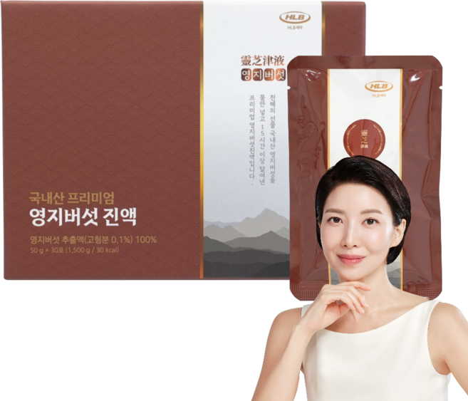 HLB제약 국내산 무농약 프리미엄 영지버섯 진액, 1박스, 1.5kg
