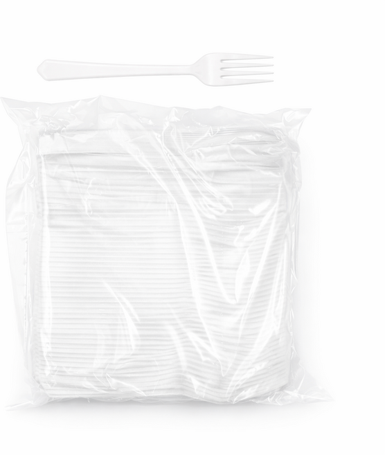 일회용 포크 샐러드 15.5cm 흰색 벌크포장 (개별포장X) 2000개입, 1개, 2000개