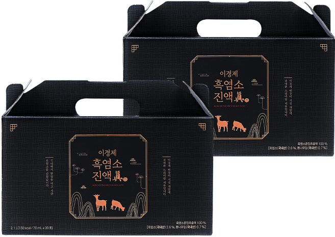 이경제 흑염소 진액 진 리뉴얼 70ml, 2.1L, 2박스